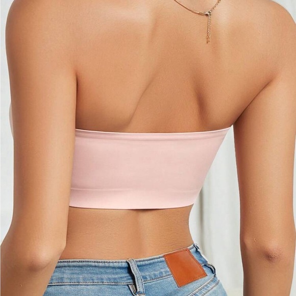 Solid Bandeau Bra - Picture 2 of 7